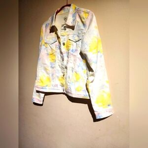 Kids Size XL/XG(14-16) Super Cute Unicorn Tie Dye  Denim Jacket